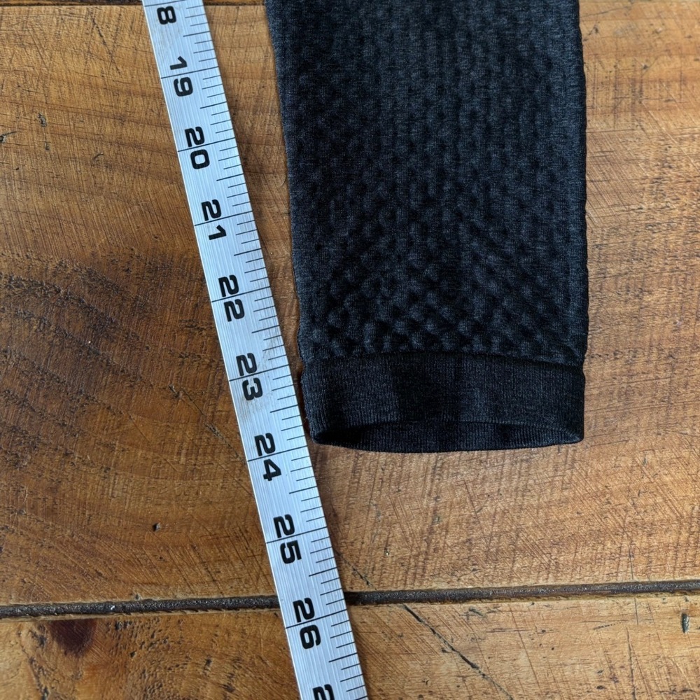 Gymshark Womens Black Charcoal Athletic Workout Leggings No Size Tag See Descr - Picture 9 of 9